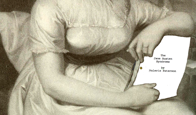 Jane Austen holding a film script