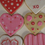 Valentine's Day decorated cookies