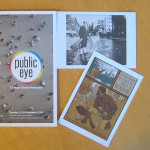 NYPL Public Eye photography brochure with postcards
