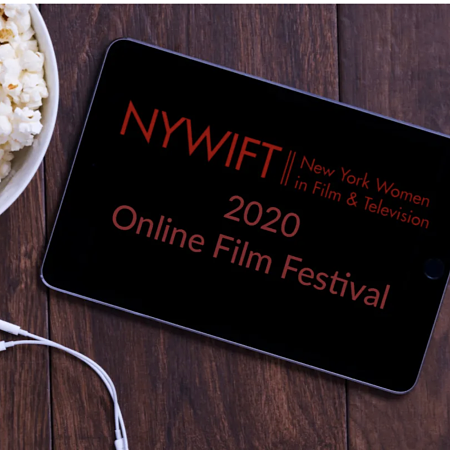 shot of New York Women in Film & TV 2020 online film festival logo